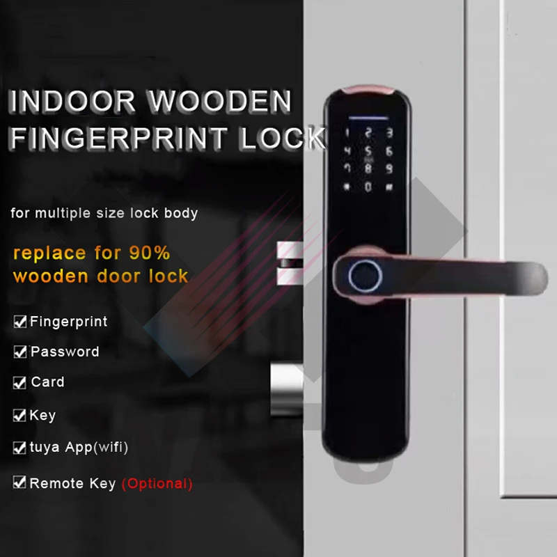 Smart Digital Door Lock Electronic Biometric Fingerprint Lock Tuya Smart Life APP Unlock Support Password Card Mechanical Key
Smart Digital Door Lock Electronic Biometric Fingerprint Lock Tuya Smart Life APP Unlock Support Password Card Mechanical Key