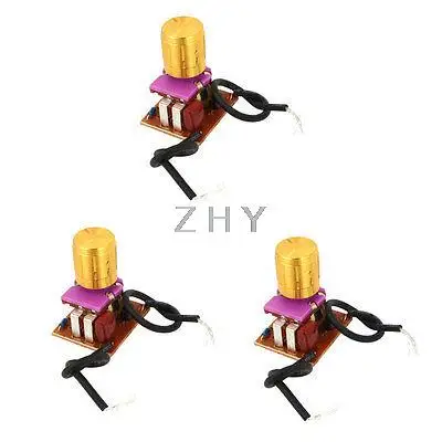 3pcs 220V 1-3A Wall Lamp Speed Light On/Off Dimmer Dimming Switch Gold Tone
3pcs 220V 1-3A Wall Lamp Speed Light On/Off Dimmer Dimming Switch Gold Tone