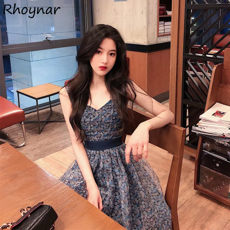Sleeveless Dress Women Summer Floral Elegant Fashion Holiday All-match V-neck Mid-calf Girls Cute Leisure Sundress Korean Style
Sleeveless Dress Women Summer Floral Elegant Fashion Holiday All-match V-neck Mid-calf Girls Cute Leisure Sundress Korean Style