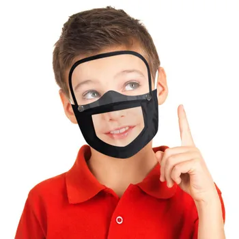 Kids' Child Visible Mouth Cover Face Mask With Filter And Detachable Eye Shield Breathable Mask Cloth Mouth Caps Reusable Face
Kids' Child Visible Mouth Cover Face Mask With Filter And Detachable Eye Shield Breathable Mask Cloth Mouth Caps Reusable Face