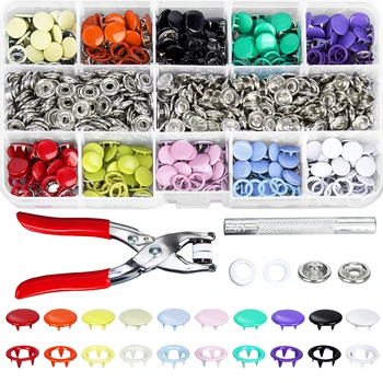 200pcs 9.5mm 10 Colors Metal Prong Snap Button Grommets Fasteners Kit with Hand Pressure Plier Tools for DIY Clothing Crafts
200pcs 9.5mm 10 Colors Metal Prong Snap Button Grommets Fasteners Kit with Hand Pressure Plier Tools for DIY Clothing Crafts