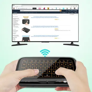 H18 2.4GHz Wireless Mini Keyboard with Whole Panel Touchpad for Computer/Laptop 
H18 2.4GHz Wireless Mini Keyboard with Whole Panel Touchpad for Computer/Laptop