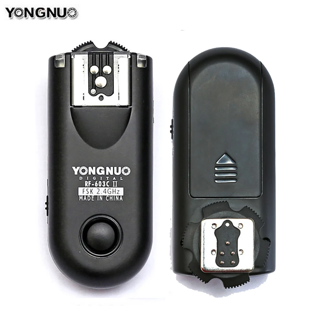 

Yongnuo Flash Trigger RF-603II C RF603c C1 C3 II RF 603 2 Transceivers for Canon 5DII 1D 6D 7D 50D 60D 500D 600D 1000D ti5 ti6