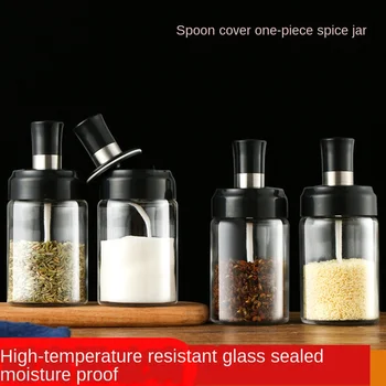 3 Pices Kitchen Household Sealed Sanitary Glass Seasoning Containers Spoon Cover Moisture-Proof Seasoning Bottle Salt Tank Can
3 Pices Kitchen Household Sealed Sanitary Glass Seasoning Containers Spoon Cover Moisture-Proof Seasoning Bottle Salt Tank Can