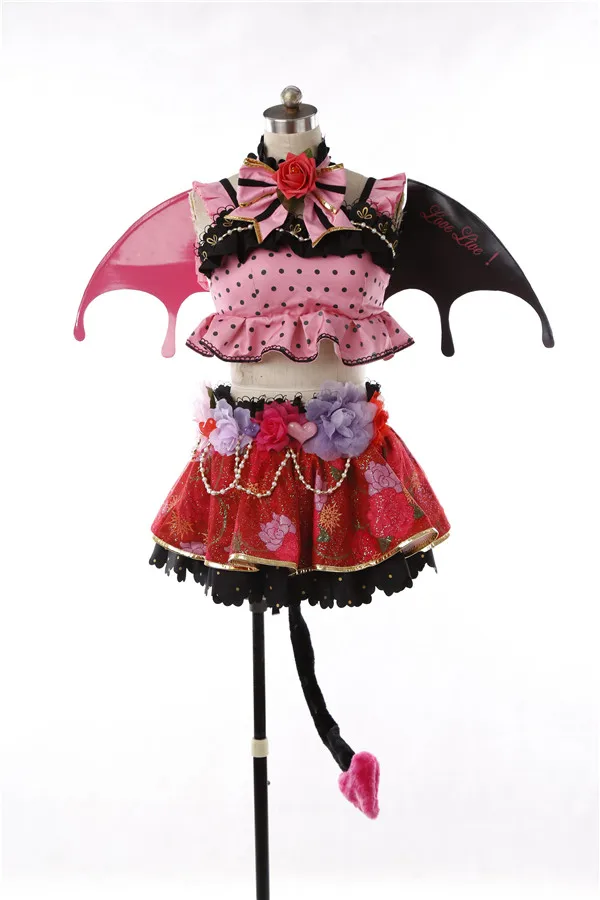 Love live Koizumi Hanayo Little Devil Awaken Cosplay Costume demon Dress Halloween dress for women A