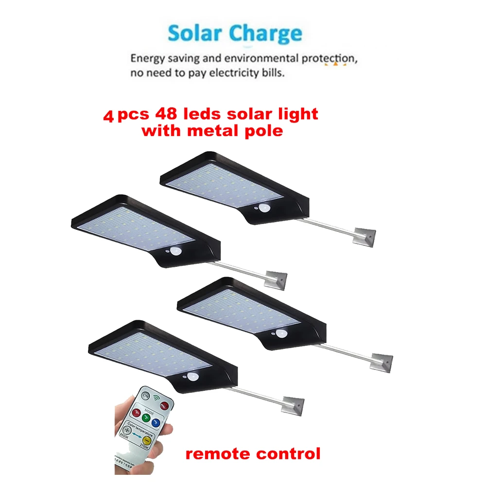 2/4pcs Solar LED Street Light For Home Garden Fence PIR Motion Sensor Detection Wall Lamps 48 leds Solar Light Waterproof securi
2/4pcs Solar LED Street Light For Home Garden Fence PIR Motion Sensor Detection Wall Lamps 48 leds Solar Light Waterproof securi