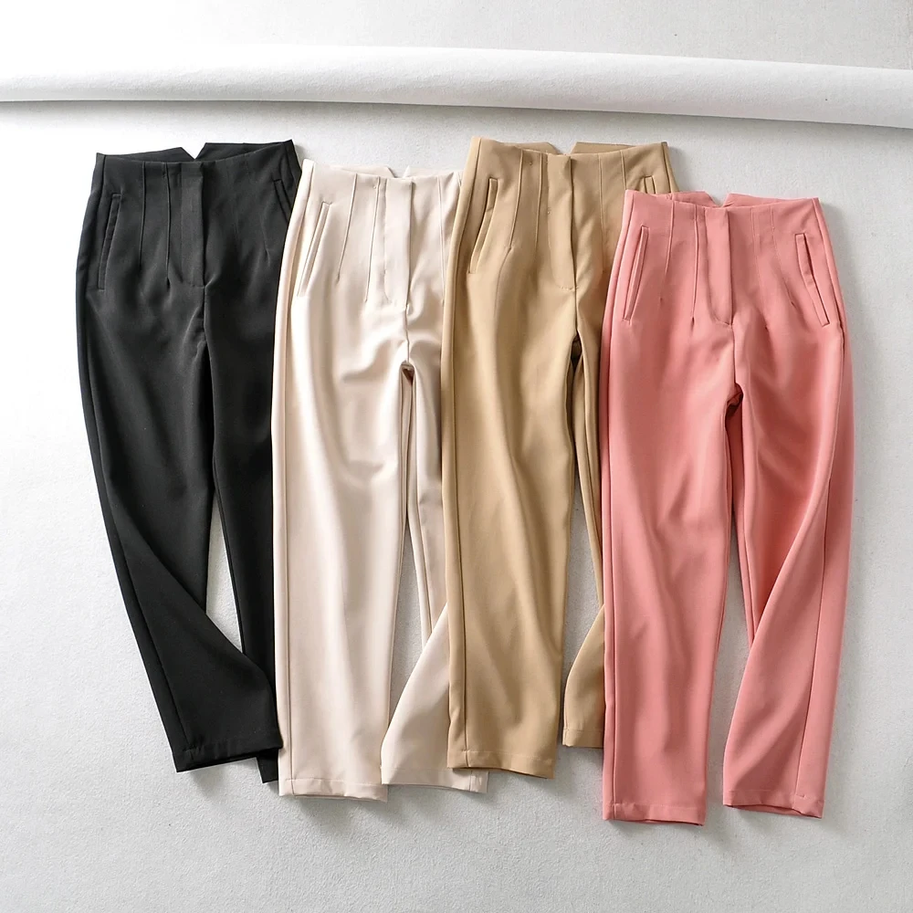 womens pants elegant office high waist pants womne trousers casual pocket work blue Sweatpant Capris 2022
womens pants elegant office high waist pants womne trousers casual pocket work blue Sweatpant Capris 2022