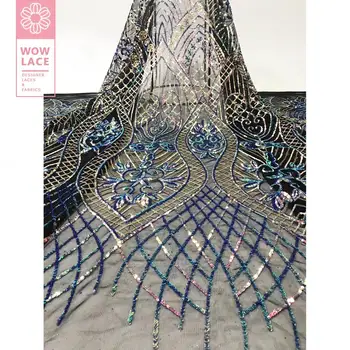 Unique Style Sequins Lace Fabrics Nigerian African Sequined Embroidered Mesh Laces For Guinean Wedding Dress Tulle Voile Sewing
Unique Style Sequins Lace Fabrics Nigerian African Sequined Embroidered Mesh Laces For Guinean Wedding Dress Tulle Voile Sewing