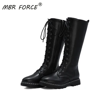 MBR FORCE autumn lace-up zipper embossed PU leather boots black waterproof non-slip ladies over-the-knee all-match high boots
MBR FORCE autumn lace-up zipper embossed PU leather boots black waterproof non-slip ladies over-the-knee all-match high boots