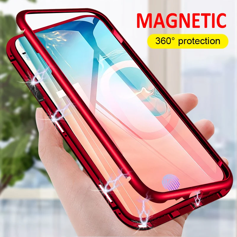 For Samsung Galaxy A10 A20 A30 A40 A50 A60 A70 Magnetic Adsorption Phone Case Tempered Glass Back Cover Metal Frame Cases
For Samsung Galaxy A10 A20 A30 A40 A50 A60 A70 Magnetic Adsorption Phone Case Tempered Glass Back Cover Metal Frame Cases
