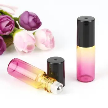5ml Protable Travel Essential Oil Bottle Gradient Color Glass Metal Roller Ball Empty Perfume Container Golden Cover
5ml Protable Travel Essential Oil Bottle Gradient Color Glass Metal Roller Ball Empty Perfume Container Golden Cover