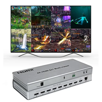 4K 8x1 HDMI multiviewer 8 Hdmi Multi-viewer Seamless Switch Multi viewer Screen Splitter Divider Converter for game monitor room
4K 8x1 HDMI multiviewer 8 Hdmi Multi-viewer Seamless Switch Multi viewer Screen Splitter Divider Converter for game monitor room