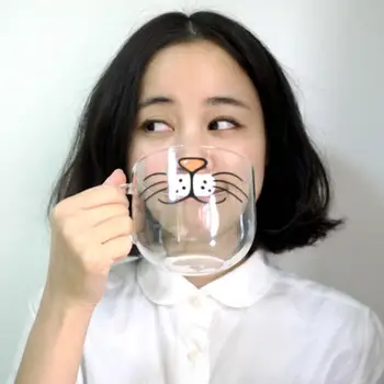Cute Cat Kitty Transparent Water Mug Borosilicate Glass Coffee Milk Cup Clear Water Juice Milk Mug Home Kitchen Bar Office Cup
Cute Cat Kitty Transparent Water Mug Borosilicate Glass Coffee Milk Cup Clear Water Juice Milk Mug Home Kitchen Bar Office Cup