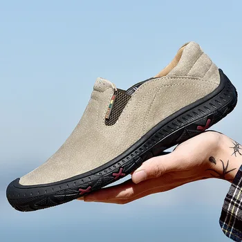 Fashion Men Casual Shoes Outdoor Non-slip Wear Resistant Leather Shoes Slip on Comfortable Flats Shoes Male Shoes Plus Size
Fashion Men Casual Shoes Outdoor Non-slip Wear Resistant Leather Shoes Slip on Comfortable Flats Shoes Male Shoes Plus Size