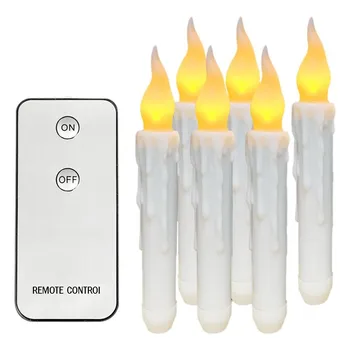 6PCS Flameless LED Lights With Remote Control Electronic Candle Battery Models Party Home Decoration #YL10
6PCS Flameless LED Lights With Remote Control Electronic Candle Battery Models Party Home Decoration #YL10