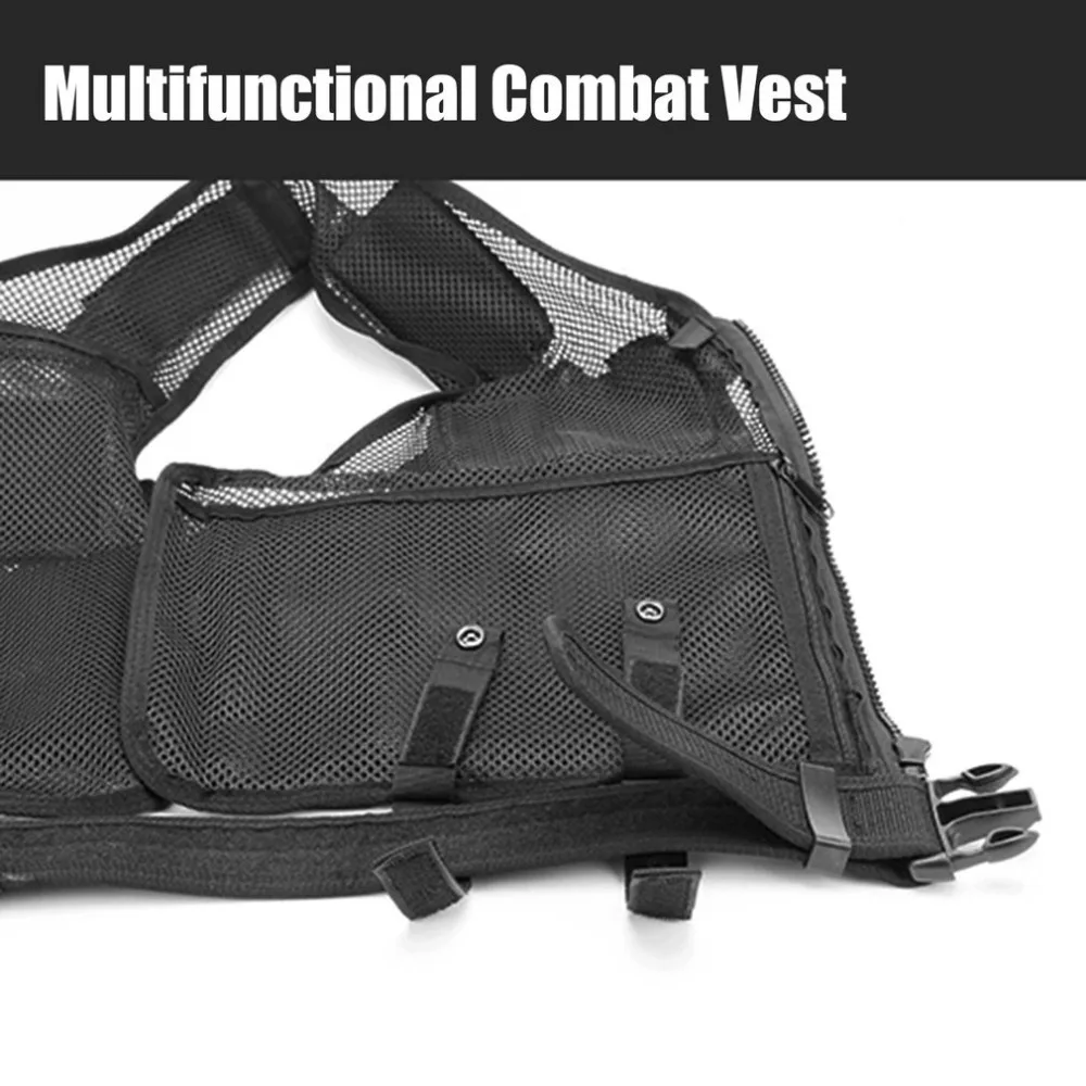 OUTAD Belt Protect Multi Pockets Multi-Functional Combat Vest Mesh Breathable Black Tactical Vest Field Operations Equipment
OUTAD Belt Protect Multi Pockets Multi-Functional Combat Vest Mesh Breathable Black Tactical Vest Field Operations Equipment