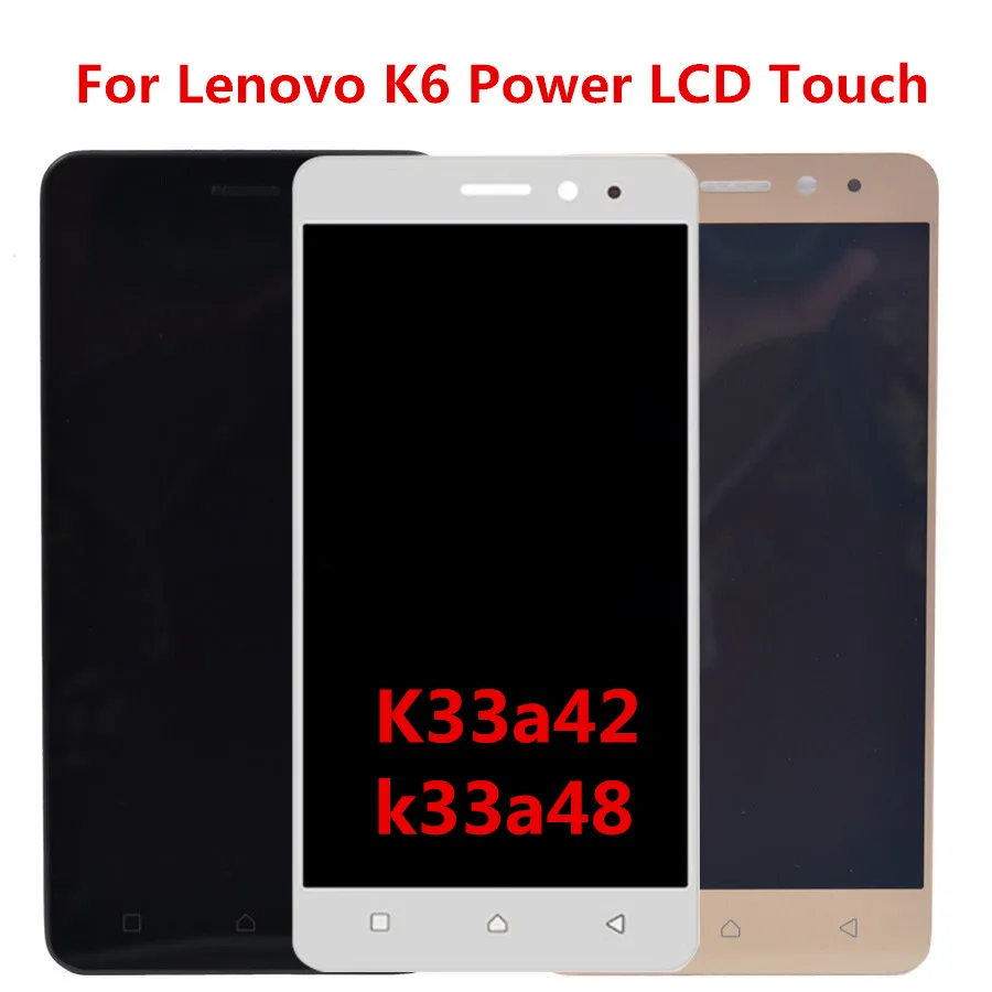 For Lenovo K6 Power K33a42 k33a48 LCD with frame LCD Display Sensor Touch Screen Digitizer Assembly part
For Lenovo K6 Power K33a42 k33a48 LCD with frame LCD Display Sensor Touch Screen Digitizer Assembly part