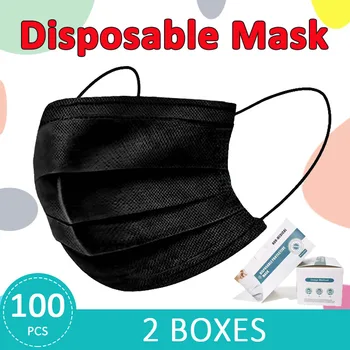 Black Mouth Mask Anti Dust 3-Layers Non-Woven Dustproof Face Mask Anti Pollution Disposable Shield Wind Proof Face mouth Masks
Black Mouth Mask Anti Dust 3-Layers Non-Woven Dustproof Face Mask Anti Pollution Disposable Shield Wind Proof Face mouth Masks