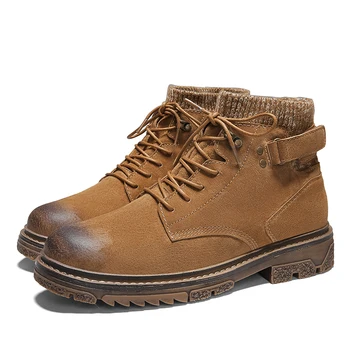 Warm Genuine Leather Men Boots Winter Big Size39-44 Ankle Boots Men's Lace Up Comfortable Non-slip Male Fur Snow Boots %K115
Warm Genuine Leather Men Boots Winter Big Size39-44 Ankle Boots Men's Lace Up Comfortable Non-slip Male Fur Snow Boots %K115