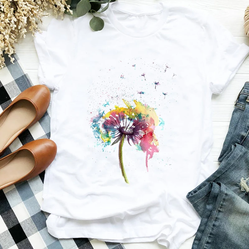 Summer New Women Tshirt 90s flower Short Sleeve Print Clothing female T-Shirt Harajuku Graphic Streetwear Ladies Tee shirt 2022
Summer New Women Tshirt 90s flower Short Sleeve Print Clothing female T-Shirt Harajuku Graphic Streetwear Ladies Tee shirt 2022