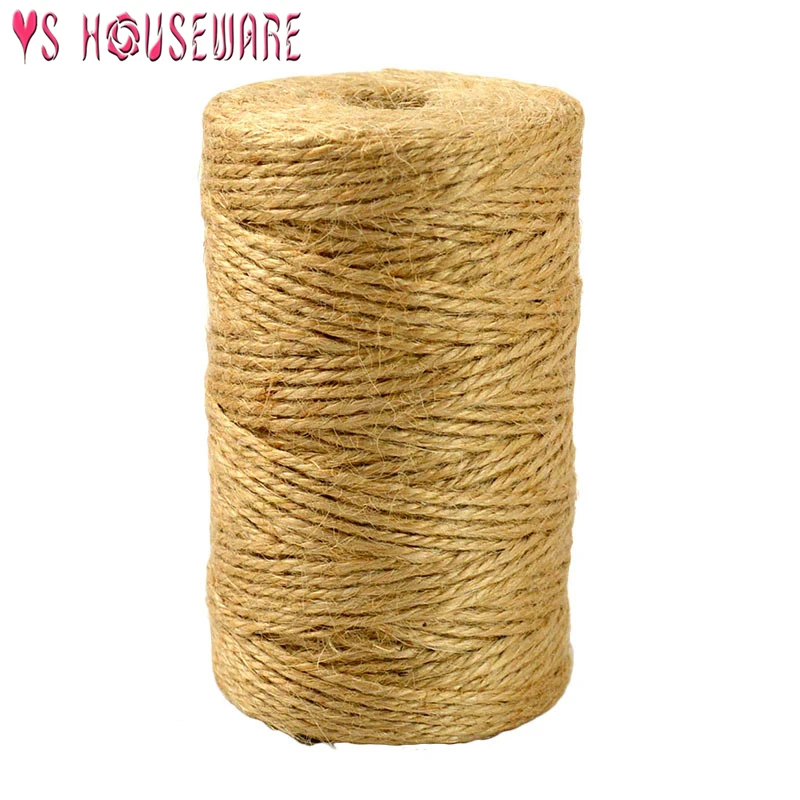 Natural Jute Twine Burlap String Florists 100m Woven Ropes Hemp Rope Wrapping Cords Thread DIY Scrapbooking Craft Decor
Natural Jute Twine Burlap String Florists 100m Woven Ropes Hemp Rope Wrapping Cords Thread DIY Scrapbooking Craft Decor