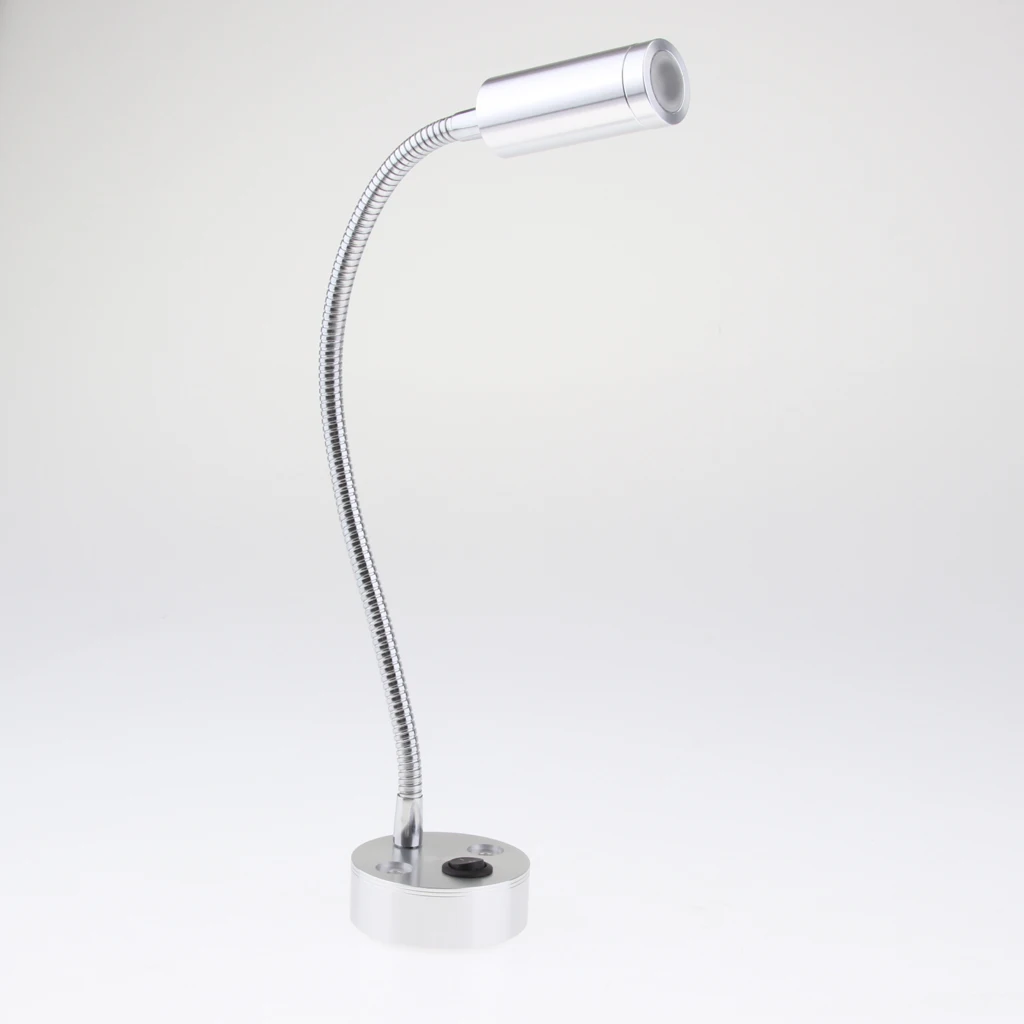 RV Boat LED Reading Lamp Flexible Gooseneck Interior Light 12V 3W 170LM RV Boat LED Reading Lamp Flexible Gooseneck Interior Light 12V 3W 170LM