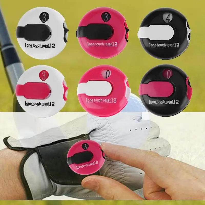 2 Pcs Outdoor Golf Score Counter Stroke Count Practical Hand Training Aid Tools Hat Clip Trainer Black White Pink Drop Shipping | Спорт и