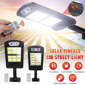 240/120pcs COB Solar Street Lights Outdoor Security Lighting Wall Lamp Motion PIR Sensor Smart Control Lamp 3 Mode With Remote
240/120pcs COB Solar Street Lights Outdoor Security Lighting Wall Lamp Motion PIR Sensor Smart Control Lamp 3 Mode With Remote