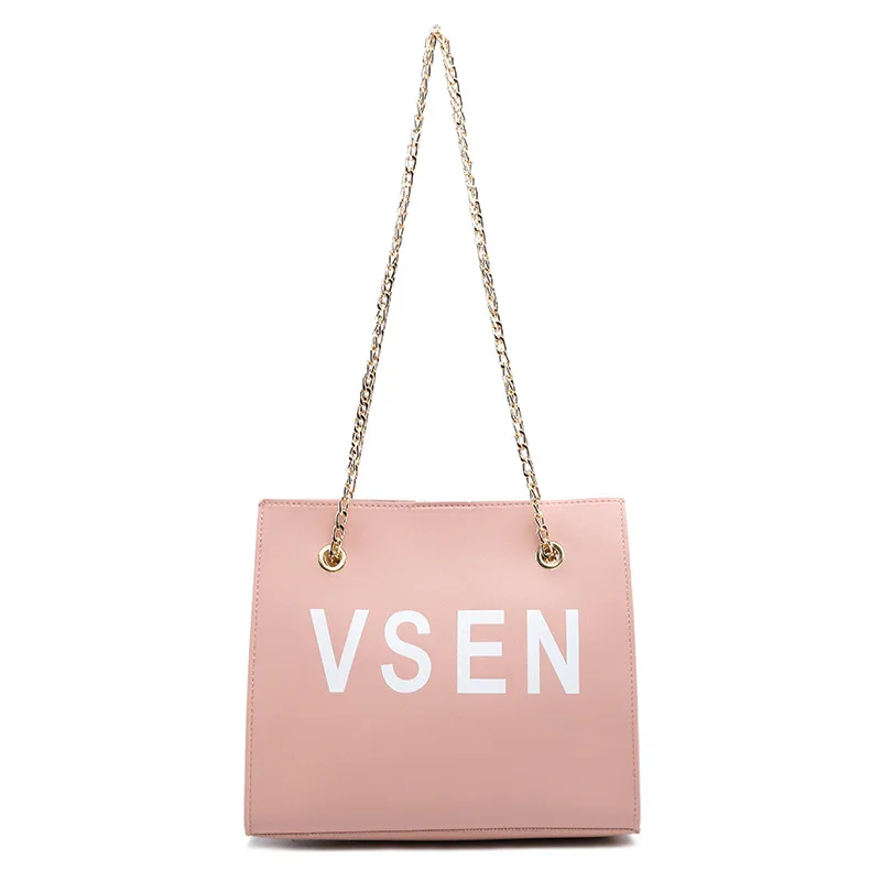 2018 Autumn & Winter New Style Printed Words Chain Large Bag Shoulder Bag/ Hand Bag Europe And America WOMEN'S Fashion Handbag V
2018 Autumn & Winter New Style Printed Words Chain Large Bag Shoulder Bag/ Hand Bag Europe And America WOMEN'S Fashion Handbag V