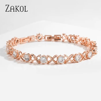 ZAKOL Luxury Three Colors Plating Clear White Round Cubic Zirconia Chain & Link Bracelets Women Wedding Party Jewelry FSBP2176
ZAKOL Luxury Three Colors Plating Clear White Round Cubic Zirconia Chain & Link Bracelets Women Wedding Party Jewelry FSBP2176
