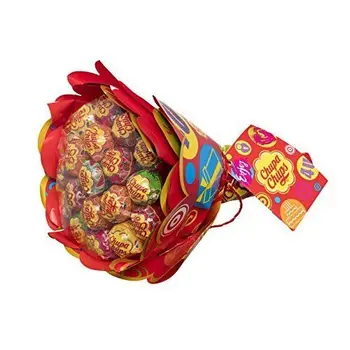 Chupa Chups Caramelo con Palo de Sabores Variados Flower Bouquet - Ramo Regalo de 19 unidades de 12gr/ud
Chupa Chups Caramelo con Palo de Sabores Variados Flower Bouquet - Ramo Regalo de 19 unidades de 12gr/ud