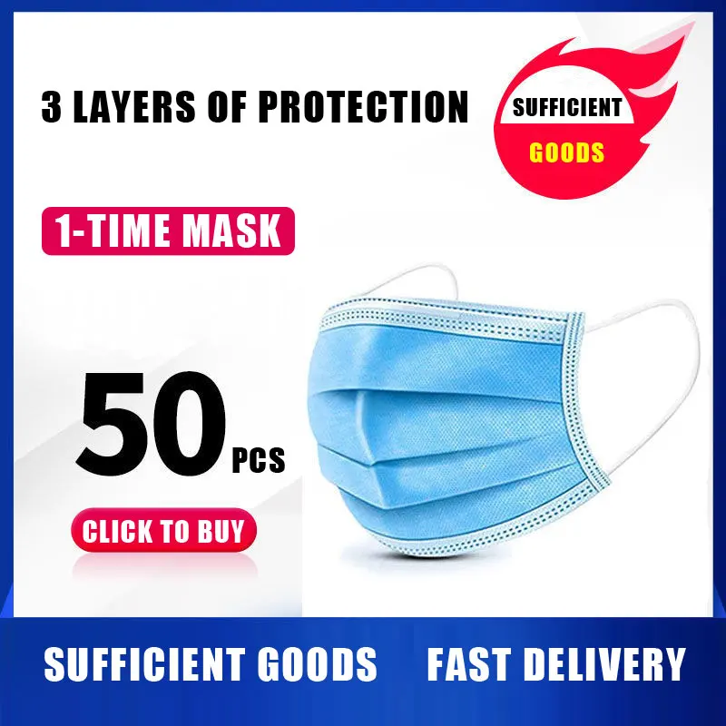 STOCK Anti-Pollution 3 Laye Mask dust protection Masks Disposable Face Masks Elastic Ear Loop Disposable Dust Filter Safety Mask
STOCK Anti-Pollution 3 Laye Mask dust protection Masks Disposable Face Masks Elastic Ear Loop Disposable Dust Filter Safety Mask