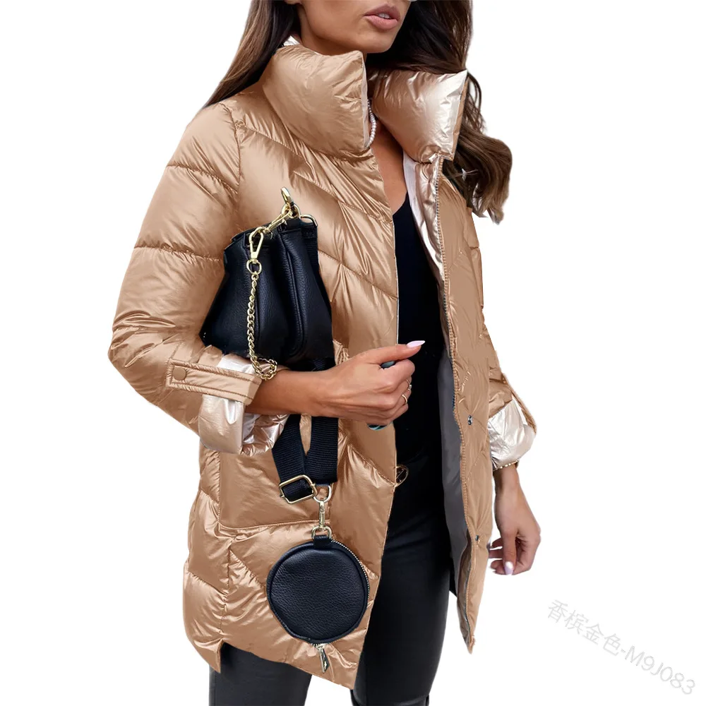 Wepbel Zip Placket Cotton-Padded Jacket Parkas Women Parkas Jackets Solid Glossy Retractable Outwear Coats Long Sleeve Parkas
Wepbel Zip Placket Cotton-Padded Jacket Parkas Women Parkas Jackets Solid Glossy Retractable Outwear Coats Long Sleeve Parkas