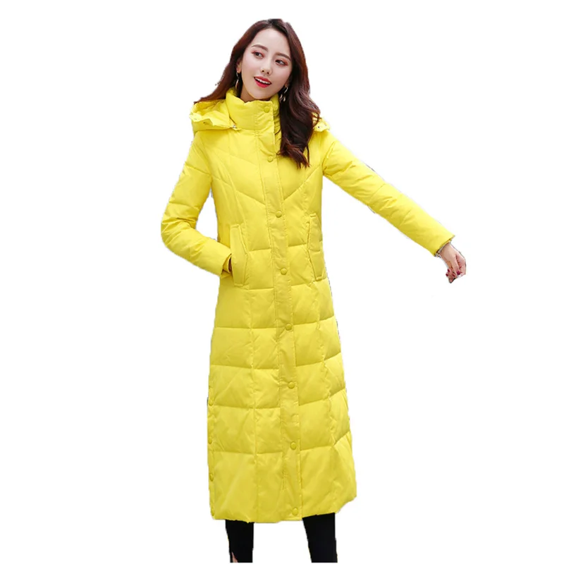 Long Down Jacket Women 2023 Autumn Winter New Fashion Slim Thick Warmth Hooded Parkas White Duck Down Coat Clothing Feminina
Long Down Jacket Women 2023 Autumn Winter New Fashion Slim Thick Warmth Hooded Parkas White Duck Down Coat Clothing Feminina
