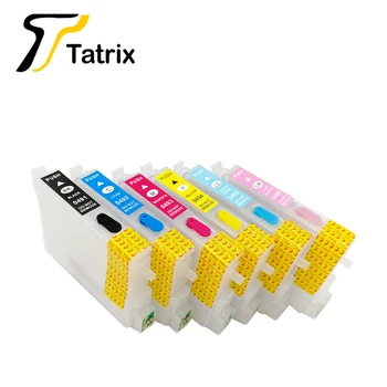 Tatrixfor T0491 - T0496 Empty refillable ink cartridge with ARC chips For EPSON STYLUS PHOTO R230/210/350/310/ Photo RX510/RX630
Tatrixfor T0491 - T0496 Empty refillable ink cartridge with ARC chips For EPSON STYLUS PHOTO R230/210/350/310/ Photo RX510/RX630