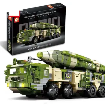 Military Series Dongfeng-21D Anti-ship Ballistic Missile Model Building Blocks Army Armored Vehicle Bricks Toys For Boys
Military Series Dongfeng-21D Anti-ship Ballistic Missile Model Building Blocks Army Armored Vehicle Bricks Toys For Boys