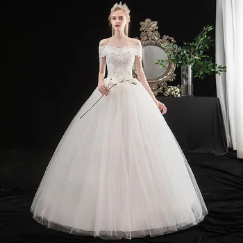 Gryffon Wedding Dress Boat Neck Lace Up Ball Gown Off The Shoulder Princess Lace Plus Size Wedding Dresses Wedding Gowns 
Gryffon Wedding Dress Boat Neck Lace Up Ball Gown Off The Shoulder Princess Lace Plus Size Wedding Dresses Wedding Gowns
