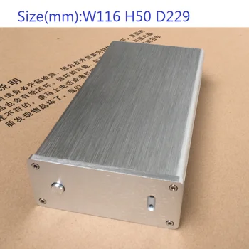 Size(mm):W116 H50 D229 Silver Full Aluminum Chassis Amplifier Case Preamp Enclosure DAC Box 1105
Size(mm):W116 H50 D229 Silver Full Aluminum Chassis Amplifier Case Preamp Enclosure DAC Box 1105