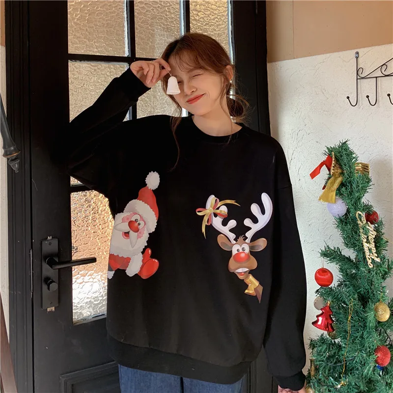 Women 's Hoodie Christmas Jumper Cartoon New Year Pullover Streetwear Holiday Winter Sweartshirt Oversized Coat Couple 2022 New
Women 's Hoodie Christmas Jumper Cartoon New Year Pullover Streetwear Holiday Winter Sweartshirt Oversized Coat Couple 2022 New