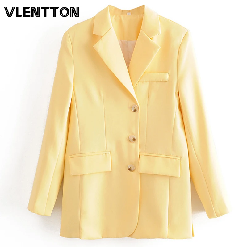 2020 Spring Autumn Women Vintage Blazers Chic Pockets Button Solid Suit Jacket Coat Female Outwear Tops Office Blazer Feminino
2020 Spring Autumn Women Vintage Blazers Chic Pockets Button Solid Suit Jacket Coat Female Outwear Tops Office Blazer Feminino