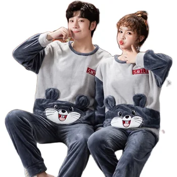 Pajama Sets Women Men Flannel Velvet Thick Soft Round Neck Warm Winter Womens Clothing Kawaii Printed Loose Full Length Fashion
Pajama Sets Women Men Flannel Velvet Thick Soft Round Neck Warm Winter Womens Clothing Kawaii Printed Loose Full Length Fashion