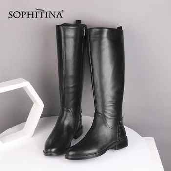 SOPHITINA Special Design Boots Comfortable High Quality Genuine Leather Round Toe Square Heel Shoes New Women's Boots SC538
SOPHITINA Special Design Boots Comfortable High Quality Genuine Leather Round Toe Square Heel Shoes New Women's Boots SC538