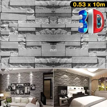 Wall Sticker Grey White Brick Pattern Wallpaper Walls Roll 3D Living Room Decoration Bedroom Stone Brick Wall Paper Home Decor
Wall Sticker Grey White Brick Pattern Wallpaper Walls Roll 3D Living Room Decoration Bedroom Stone Brick Wall Paper Home Decor