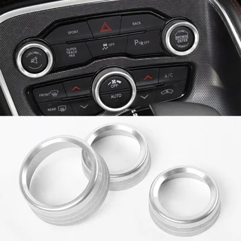 3pcs Silver AC Control Knob Ring Covers Trim Premium Aluminum Alloy Car Decoration For Dodge Challenger 15-19
3pcs Silver AC Control Knob Ring Covers Trim Premium Aluminum Alloy Car Decoration For Dodge Challenger 15-19