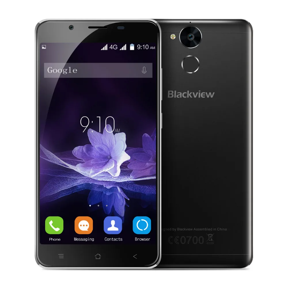 

Blackview P2 lite 4G Mobile Phone 5.5" FHD MTK6753 Octa Core Android 6.0 3GB RAM 32GB ROM 13MP 6000mAh Fingerprint ID Smartphone