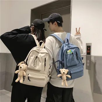 Korean version style couple backpack ins fashion casual multi-pocket middle school student schoolbag Female college student bag
Korean version style couple backpack ins fashion casual multi-pocket middle school student schoolbag Female college student bag