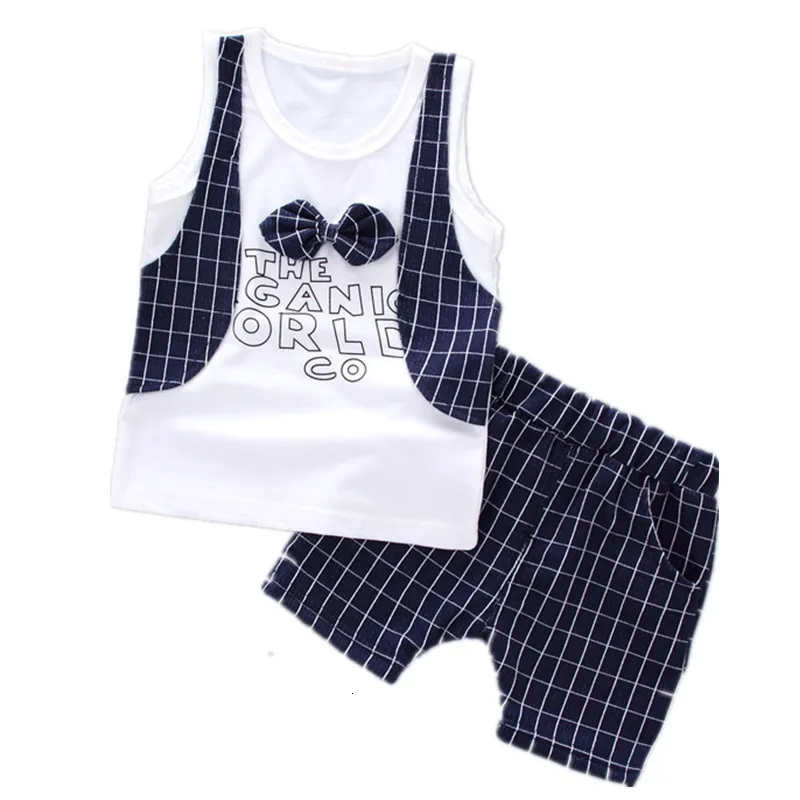 Children Cotton Outing Clothes Summer Baby Boy Lattice Letter O-Neck Vest Shorts 2Pcs/sets Infant Kid Fashion Toddler Tracksuits
Children Cotton Outing Clothes Summer Baby Boy Lattice Letter O-Neck Vest Shorts 2Pcs/sets Infant Kid Fashion Toddler Tracksuits