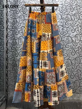 Bohemian Long Skirts 2020 Summer Casual Women Drawstring Waist Vintage National Style Print Ankle Length Long Beach Maxi Skirt
Bohemian Long Skirts 2020 Summer Casual Women Drawstring Waist Vintage National Style Print Ankle Length Long Beach Maxi Skirt