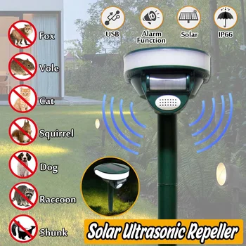 Ultrasonic Animal Dispeller Repeller Repellent Cat Dog Deterrent Solar Powered Scarer Motion Repellent for Outdoor Garden Used
Ultrasonic Animal Dispeller Repeller Repellent Cat Dog Deterrent Solar Powered Scarer Motion Repellent for Outdoor Garden Used