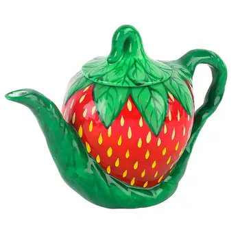 Artvigor Porcelain Hand Painted Strawberry Shape Coffeepots Teapot Crafts 800ml Travel Family Office Gift Coffeepot Teapot
Artvigor Porcelain Hand Painted Strawberry Shape Coffeepots Teapot Crafts 800ml Travel Family Office Gift Coffeepot Teapot